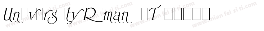 University Roman LET字体转换
